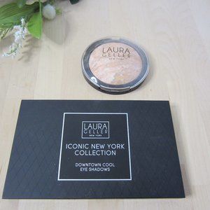 LAURA GELLER Lot Downtown Cool Eyeshadow Palette and Powder Foundation in "Fair"